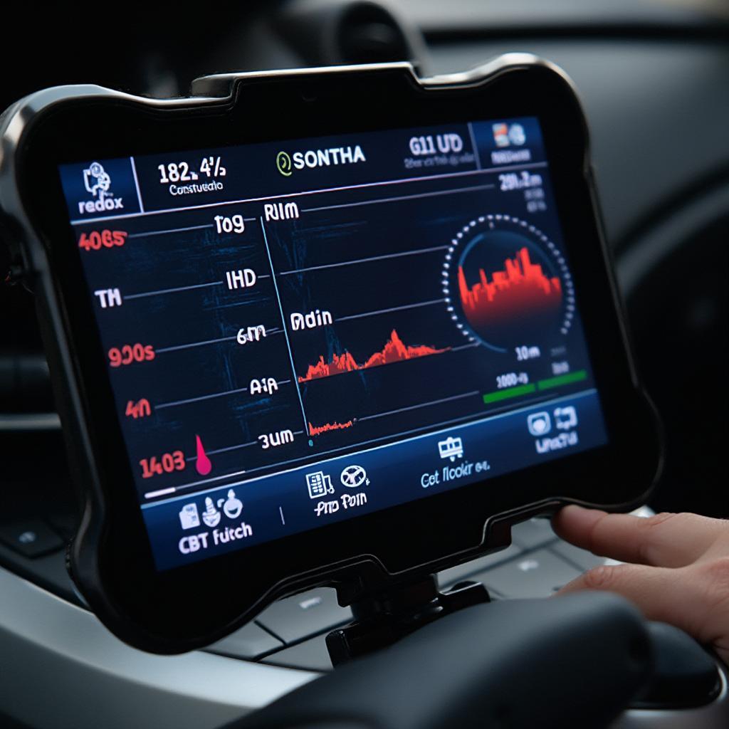 OBD2 Scanner Displaying Live Data