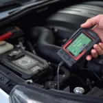 OBD2 Scanner Measuring Spark Advance