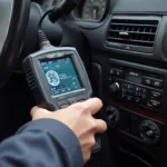 OBD2 Scanner connected to a 1999 Mercedes ML430