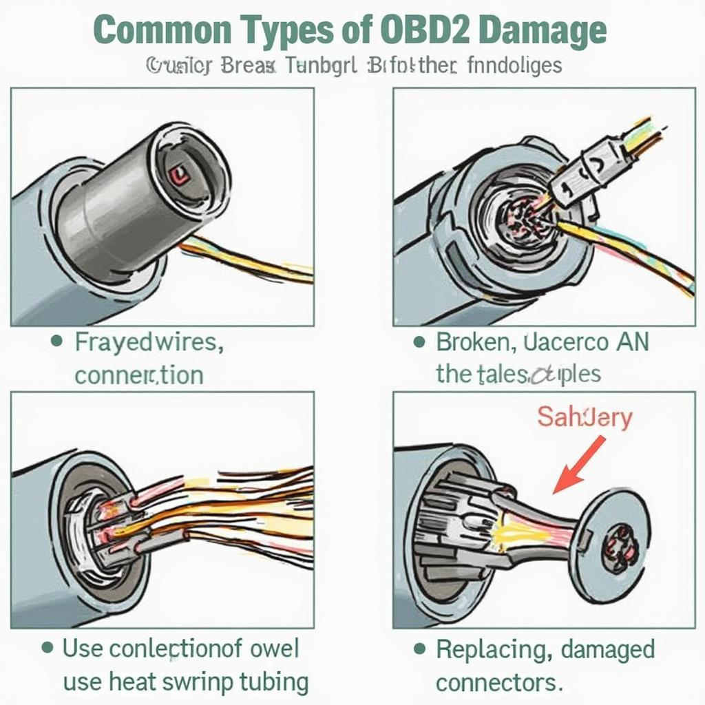 Damaged OBD2 Wires and Repair Solutions