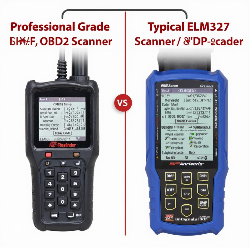 Professional OBD2 Scanner vs. ELM327 Scanner