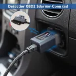 VeePeak OBD2 Scanner Connected to a Car's OBD2 Port